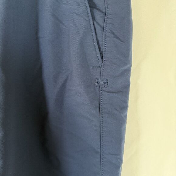 Under Armour Shorts Men's 38 Navy Blue Loose Golf Athletic Pockets - Picture 3 of 6